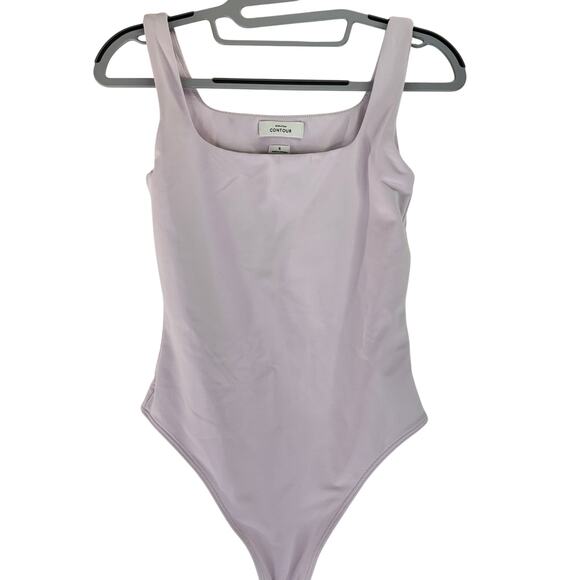 Aritzia Babaton Light Pink Contour Thong Bodysuit Size Small - Picture 1 of 5